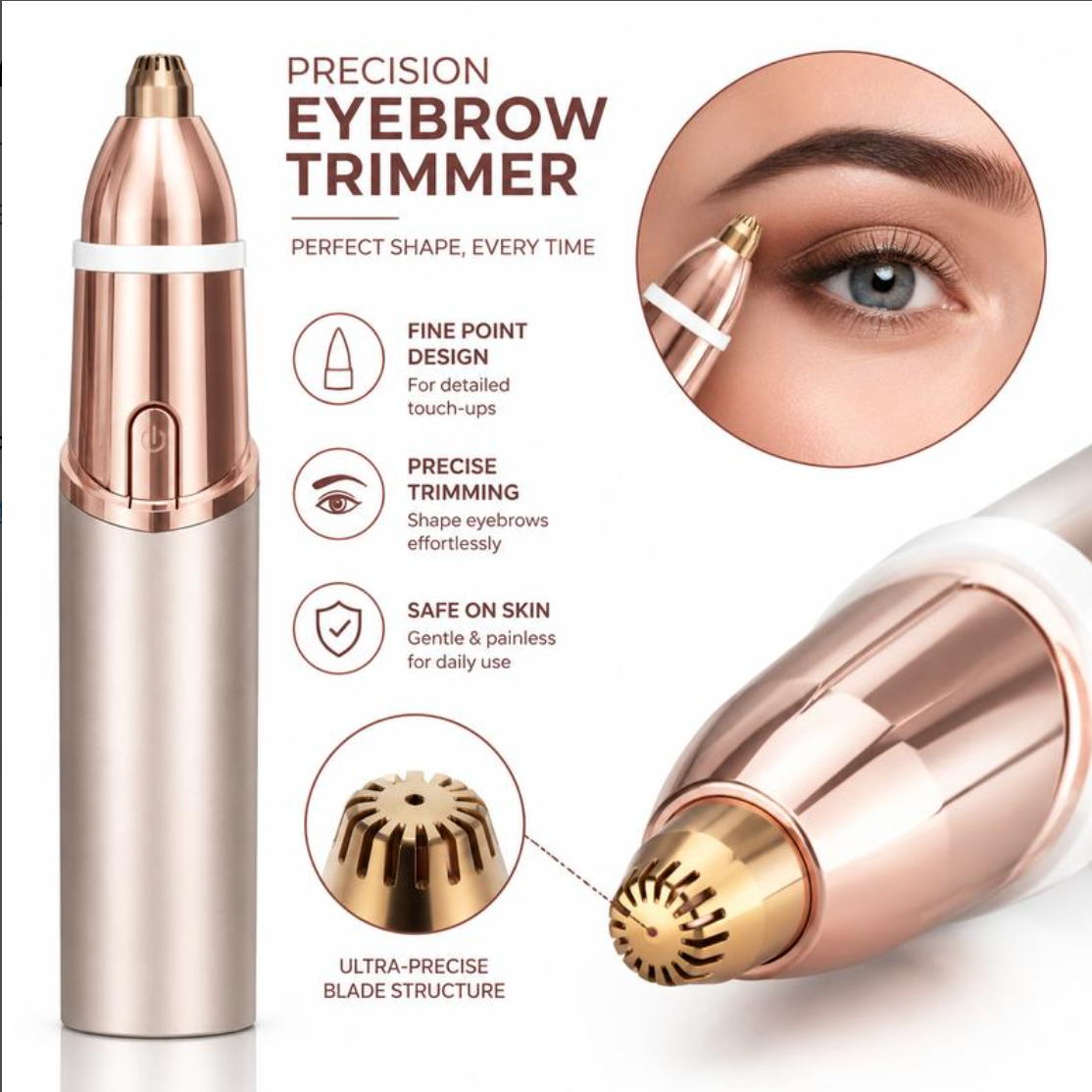 2-in-1 Facial & Eyebrow Hair Trimmer